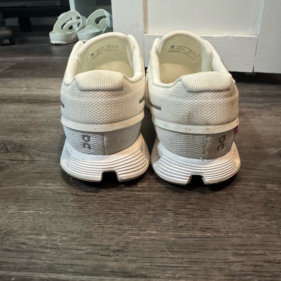 On Running White Athletic Shoes with Cloud Cushioning - Picture 6 of 8